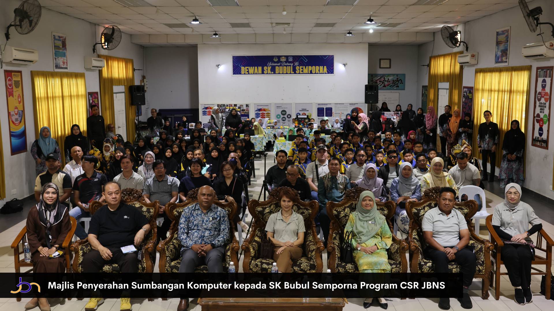 Majlis Penyerahan Sumbangan Komputer Kepada Sekolah Kebangsaan (SK) Bubul, Program Tanggugjawab Sosial Korporat (CSR) Jabatan Bendahari Negeri Sabah (JBNS)